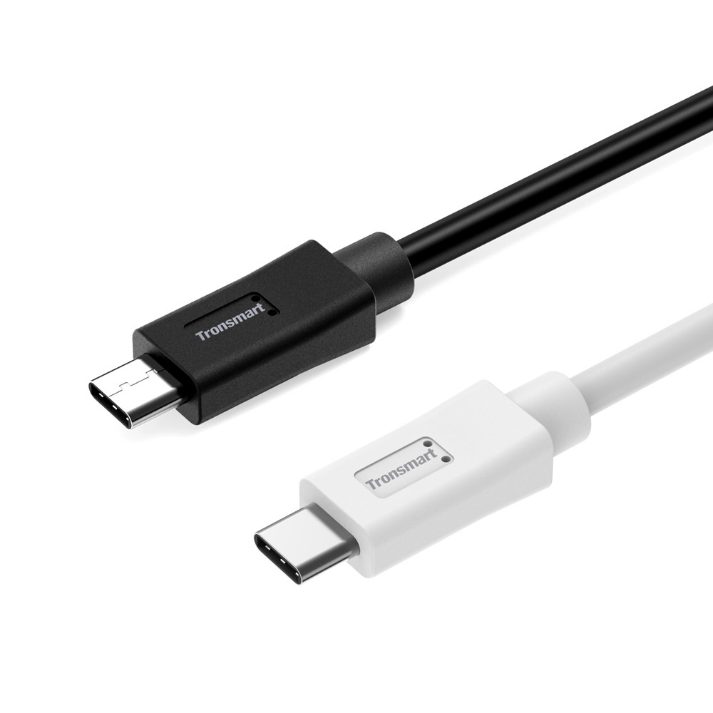 Type C Cables Tronsmart Latest Style CC06P USB  Type C  Male to USB Type C Male 3.3 Feet 2 Pack