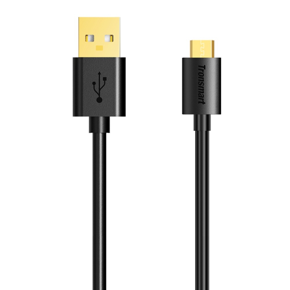 Tronsmart MUS03 Premium USB Cables 1 Pack (3ft/1m) with Gold-Plated Connectors