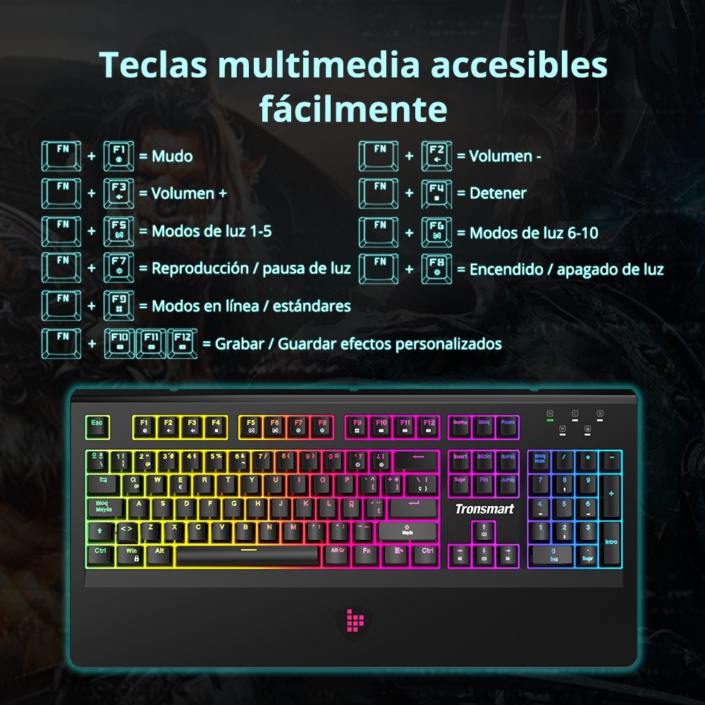 Tronsmart TK09R RGB Mechanical Gaming Keyboard - ES Layout