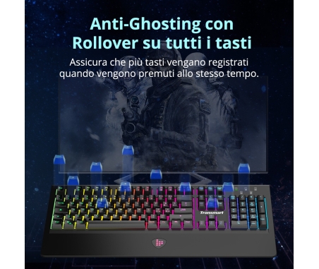 Tronsmart TK09R RGB Mechanical Gaming Keyboard - IT Layout