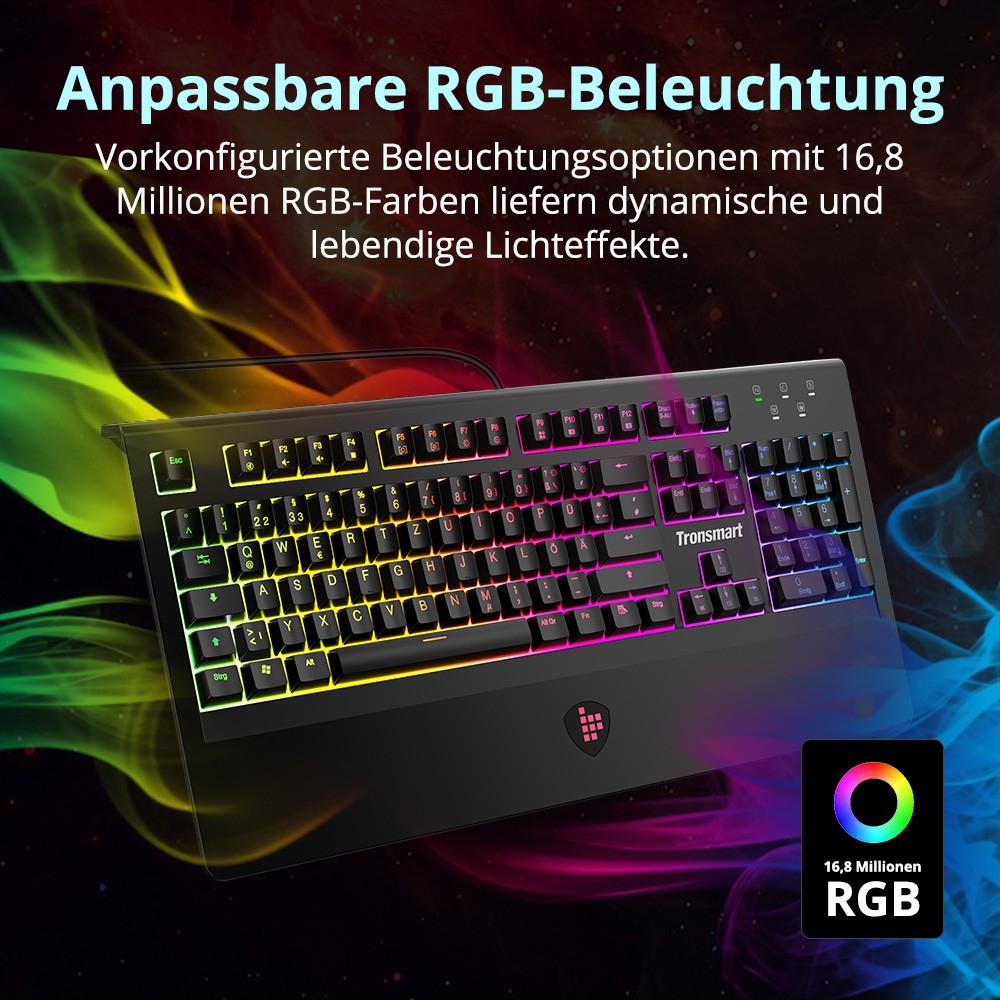 TK09R RGB Mechanical Gaming Keyboard - German Layout