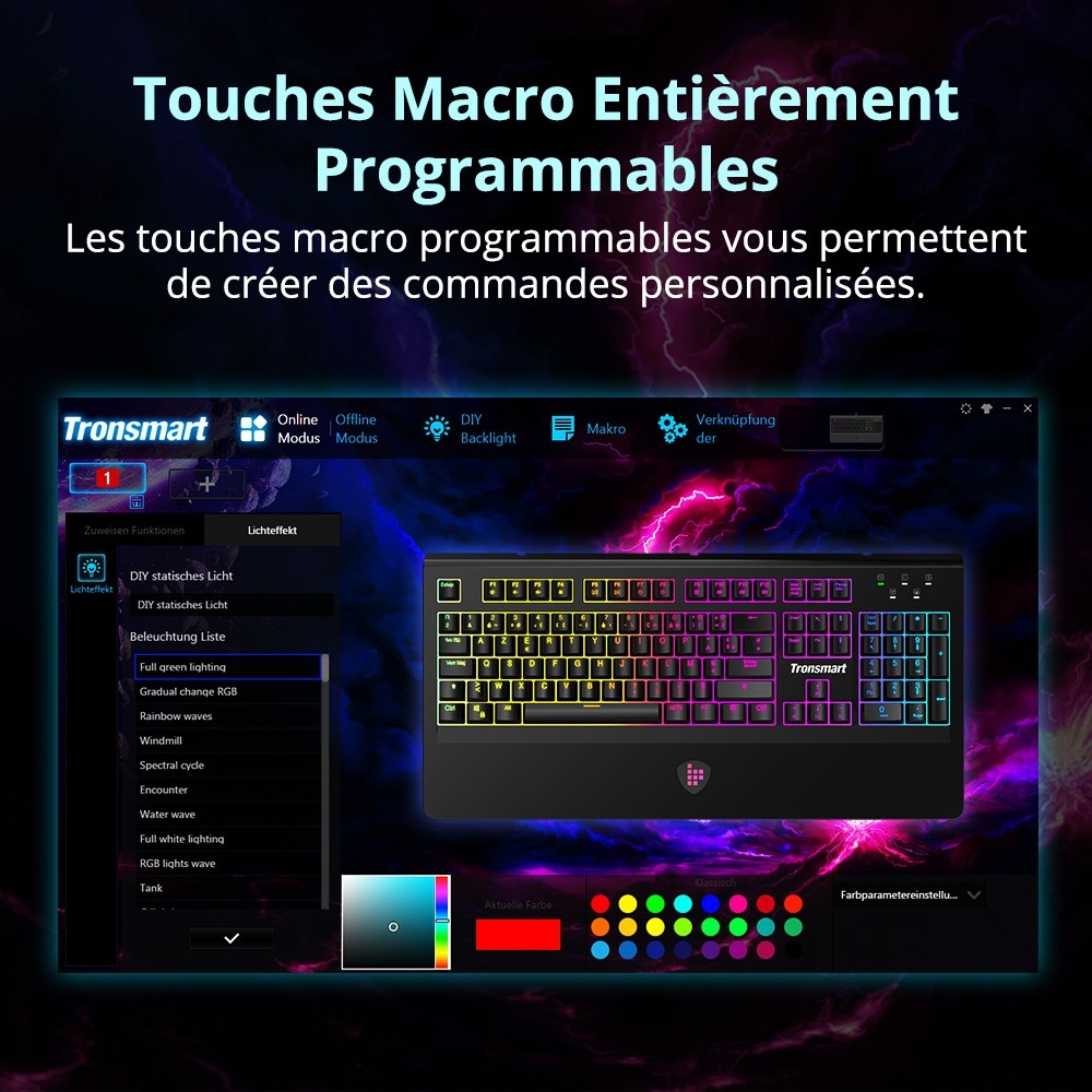 RGB Mechanical Gaming Keyboard - AZERTY French Laybout