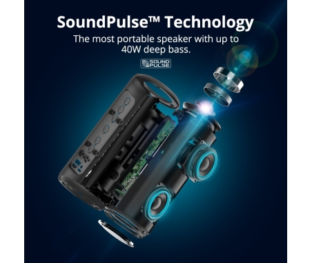 Element T6 Plus SoundPulse™ Portable Bluetooth Speaker