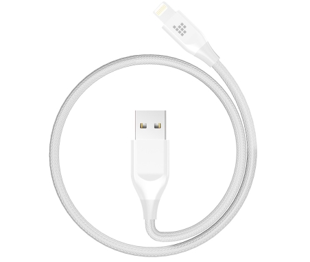 [Apple MFi Certified] Tronsmart 19AWG Double Braided Nylon Lightning Cable 0.3M（1ft）