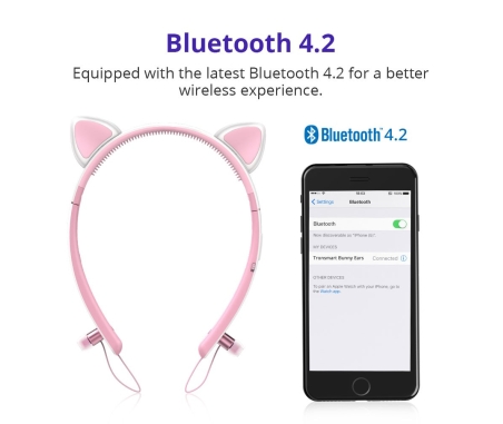 Tronsmart Bunny Ears Bluetooth Headphones