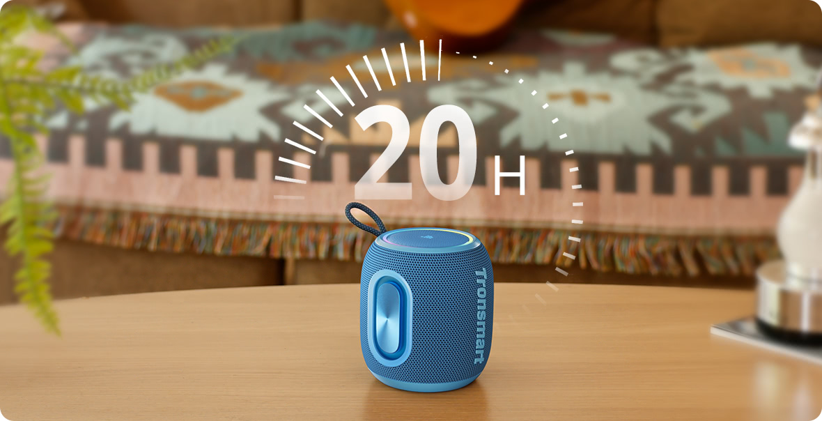 Tronsmart T8 mini Up to 20 Hours Playtime